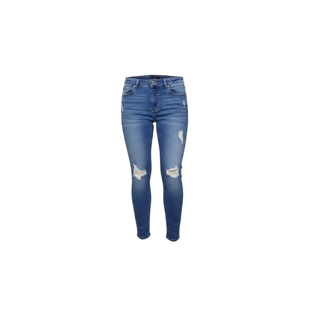 Hollister Jean Legging Womens 15L Blue Excellent Ripped Distressed High Rise